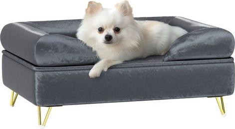 Produktbild von PawHut Hundesofa mit Kissen und abnehmbarem Bezug für kleine Hunde