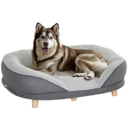 Produktbild von PawHut Hundesofa mit waschbarem Bezug und Holzbeinen