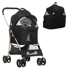 Produktbild von PawHut Hundewagen 2 in 1 Hundetrolley und Tragetasche - 1 Stk.