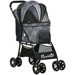 Produktbild von PawHut Hundewagen faltbarer Hundebuggy mit Kissen