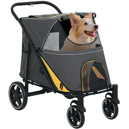 Produktbild von PawHut Hundewagen faltbarer Hundebuggy mit Kissen für große und mittelgroße Hunde