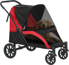 Produktbild von PawHut Hundewagen klappbar für große Hunde und Katzen bis 30 kg