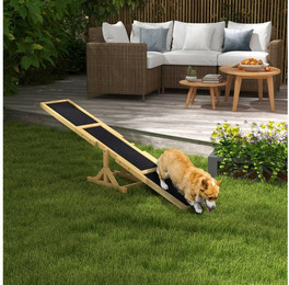 Produktbild von PawHut Hundewippe Agility Wippe aus Tannenholz