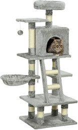 Produktbild von PawHut Katzen Kratzbaum mit Katzenhöhle und Hängematte 132 cm
