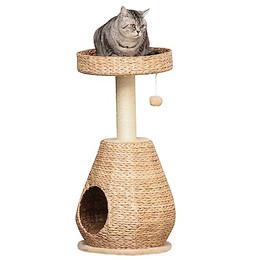 Produktbild von PawHut Katzenbaum Kratzbaum mit Katzenhöhle und Sisal-Kratzpfosten