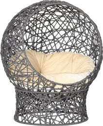 Produktbild von PawHut Katzenkorb Katzenhöhle mit Kissen aus Polyester-Seil