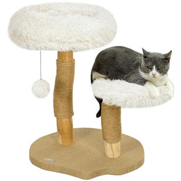 Produktbild von PawHut Katzenkratzbaum 61,5 cm mit Spielball und Betten