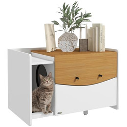 Produktbild von PawHut Katzenschrank für Katzentoilette mit ausziehbarem Fach