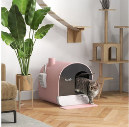 Produktbild von PawHut Katzentoilette mit Deckel und Schaufel
