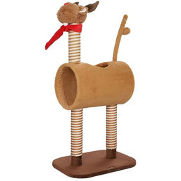 PawHut Kratzbaum 98 cm Katzenturm im Hirschdesign – Bild 1 von 9