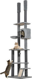Produktbild von PawHut Kratzbaum Deckenhoch 225-255 cm mit Katzenhöhle und Kippschutz