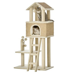 Produktbild von PawHut Kratzbaum Katzenbaum mit Katzenhöhle und Spielbällen