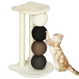 Produktbild von PawHut Kratzsäule für Katzen mit Sisalpfosten und Sisalbällen