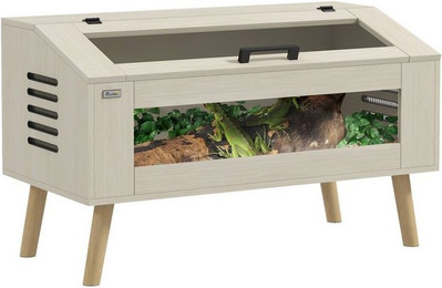 Produktbild von PawHut Terrarium für Reptilien 140L mit gehärteten Glasfenstern - 140 l