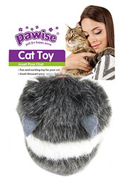 Produktbild von PAWISE Katzenspielzeug mit Federn, vibrierende Maus - 8 cm