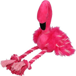 Produktbild von Pawise Tierkuscheltier Flamingo mit Beine aus Tau-Seilen - 200 g