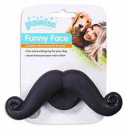Produktbild von Pawise Tierquietschie Funny Face Schnurrbart 14,5 cm - 14,5 cm