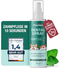 Produktbild von Pawlie's Dentalspray für Hunde und Katzen - 100 ml