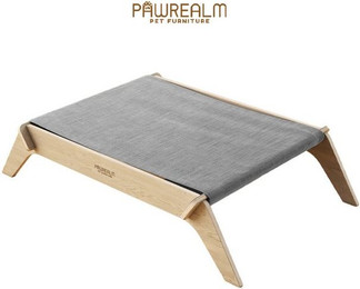 Produktbild von Pawrealm Katzenbett aus Birkenholz mit Duck-Stoff