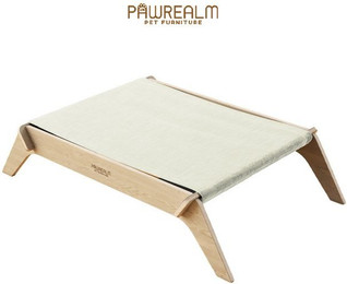 Produktbild von Pawrealm Katzenbett aus Birkenholz mit Duck-Stoff