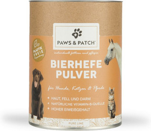 Produktbild von Paws & Patch Bierhefe Pulver für Hunde, Katzen und Pferde - 2 x 250 g