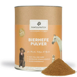 Produktbild von Paws & Patch Bierhefe Pulver für Hunde, Katzen und Pferde - 3 x 500 g