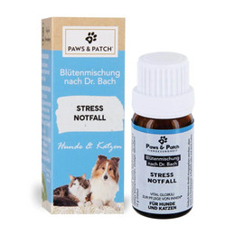 Produktbild von Paws & Patch Blütenmischung nach Dr. Bach STRESS NOTFALL für Hunde und Katzen - 10 g