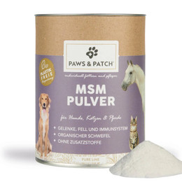 Produktbild von Paws & Patch MSM Pulver für Hunde, Katzen und Pferde - 250 g