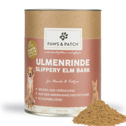 Produktbild von Paws & Patch Ulmenrinde Pulver für Hunde und Katzen - 3 x 100 g