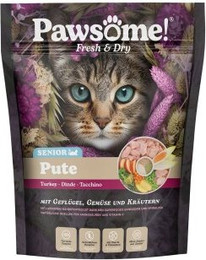 Produktbild von Pawsome PAW Fresh & Dry Trockenfutter Katze Senior Pute - 750 g