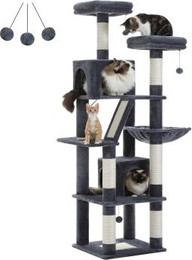 Produktbild von Pawz Road großer Katzenbaum 180cm dunkelgrau