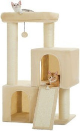 Produktbild von Pawz Road großer Kratzbaum mit 11cm Sisalstämmen beige