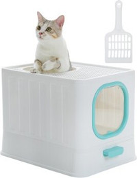 Produktbild von Pawz Road Katzentoilette mit Deckel blau