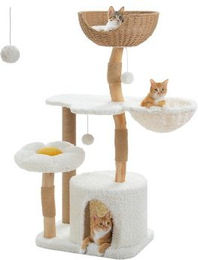 Pawz Road Kratzbaum 124 cm Naturholz – Bild 1 von 3