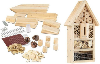 Produktbild von PEARL Insektenhaus Insektenhotel-Bausatz Nisthilfe und Schutz für Nützlinge