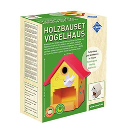 Produktbild von Pebaro 466 Holzbauset Vogelhaus mit Hammer und Nägeln