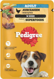 PEDIGREE Adult Beutel 100g: Nassfutter für adulte Hunde mit Huhn und Gemüse, in Sauce – Bild 1 von 4