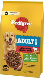 Produktbild von PEDIGREE Adult mit Rindfleisch und Gemüse für große und mittelgroße Hunde - 500 g