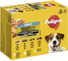Produktbild von Pedigree Adult Nassfutter Geflügel-Selektion in Sauce - 12 x 100 g