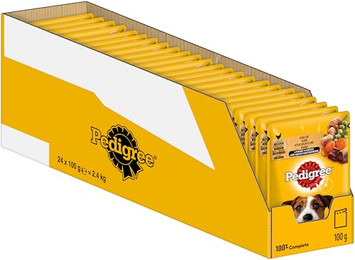 Produktbild von PEDIGREE Adult Nassfutter mit Huhn und Gemüse in Sauce - 24 x 100 g