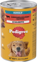 Produktbild von PEDIGREE Adult Nassfutter mit Rindfleisch und Leber in Gelee - 1200 g