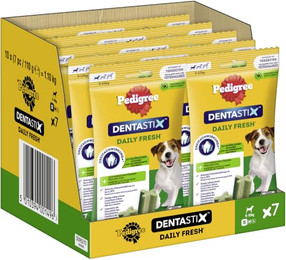 Produktbild von Pedigree DentaStix Daily Fresh Zahnpflegesnack für kleine Hunde - 10 x 110 g