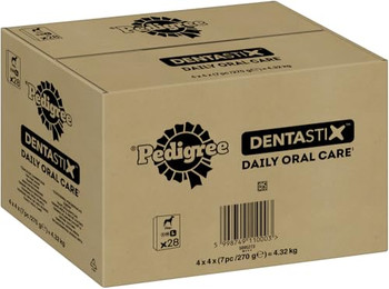 Produktbild von Pedigree Dentastix Zahnpflegesnack für große Hunde - 28 x 270 g