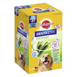 Produktbild von Pedigree Hunde Snack Denta Stix Daily Fresh große Hunde 4 x 21 Stk.