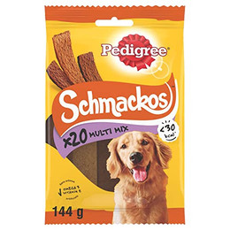 Produktbild von Pedigree Hunde Snack Schmackos Multi Mix - 9 x 20 Stk.