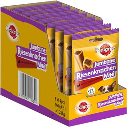 Produktbild von Pedigree Hundesnacks Riesenknochen Mini mit Rind & Geflügel - 8 x 160 g