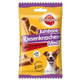 Produktbild von Pedigree Jumbone Riesenknochen Mini mit Rind und Geflügel - 8 x 160 g