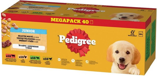Produktbild von PEDIGREE Junior Choice of Flavours mit Reis Nassfutter für Welpen - 40 x 100 g