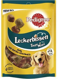 Produktbild von Pedigree Leckerbissen Tasty Minis Huhn und Ente - 6 x 130 g