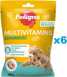 Produktbild von PEDIGREE Multivitamins Immunsystem Ergänzungsfutter für erwachsene Hunde mit Huhn - 6 x 180 g